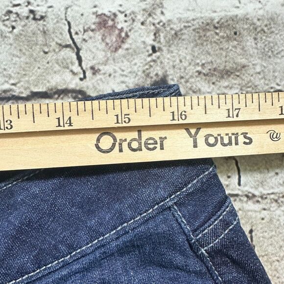 Lane Bryant Jeans‎ Womens 16S Blue Straight High-rise Denim Pants Rocker Worker - Picture 9 of 12